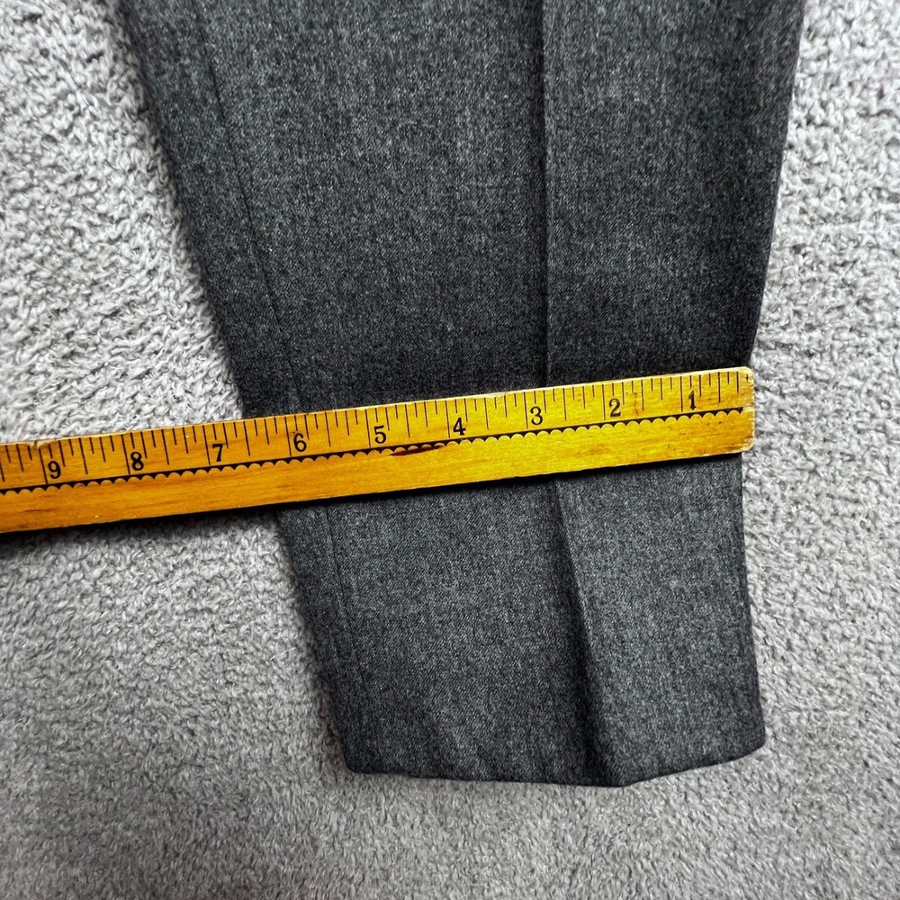 J.Crew Wool Dress Pants Womens Size 0 100% Wool Vitale Barberis Canonico Grey - Picture 3 of 12